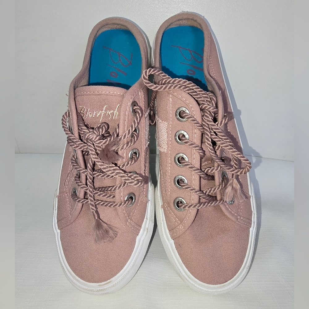 Blowfish Canvas mules Sneakers Casual Lace-Up Sz 8.5 - Picture 9 of 11